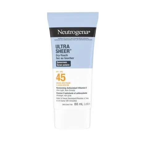 Neutrogena Ultra Sheer Dry Touch Sunscreen Lotion SPF 45 88ml — NEUTROGENA sunscreen
