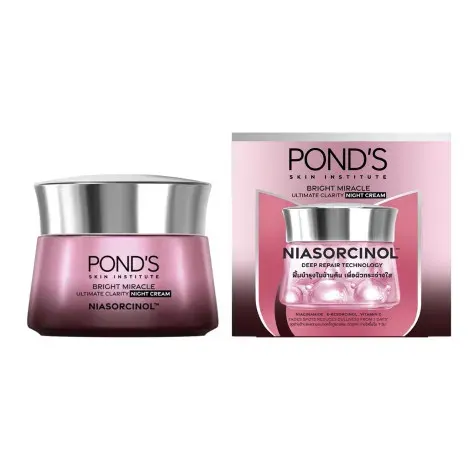 Pond's Bright Miracle Ultimate Clarity Niasorcinol Night Cream 45g — POND'S night moisturiser