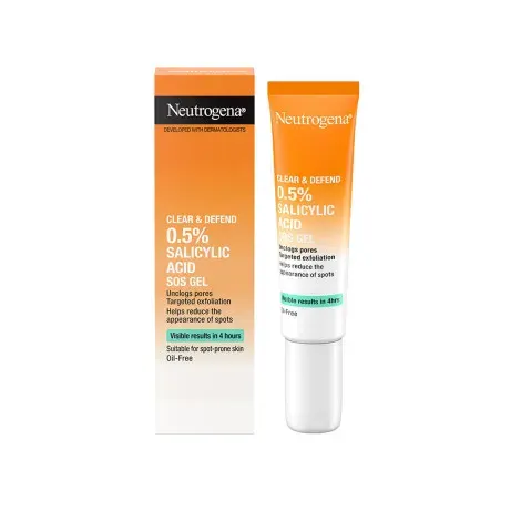 Neutrogena Clear & Defend 0.5% Salicylic Acid SOS Gel 15ml — NEUTROGENA face serum