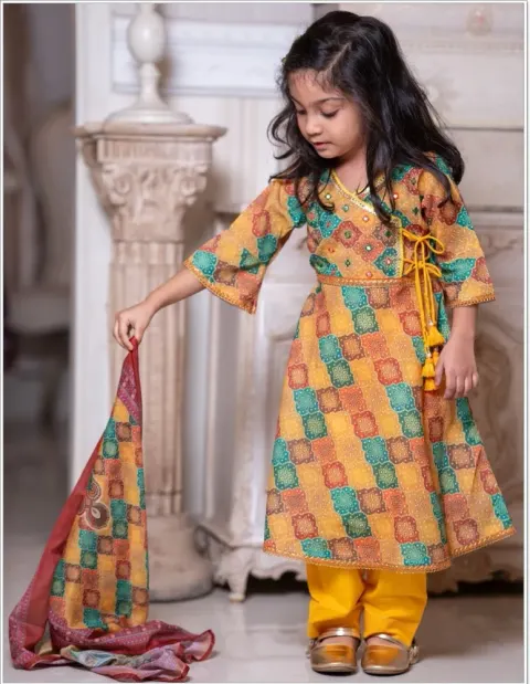 Baby Girl 3-Piece Salwar Kameez Set with Dupatta - Shopemart