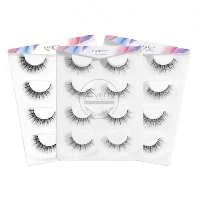 MAANGE MAGEFY 4Pair Natural False Eyelashes - Soft Lightweight Lash Set — Maange