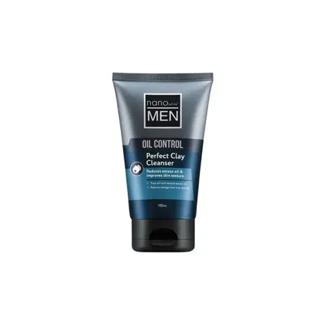 Nano White Men Oil Control Perfect Clay Cleanser 100ml — NANO WHITE face wash