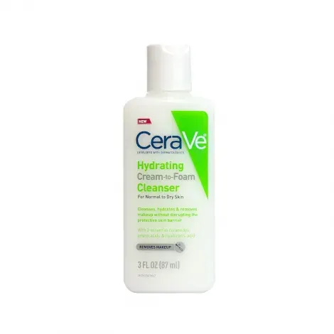 CeraVe Hydrating Cream To Foam Cleanser 87ml — CERAVE face wash