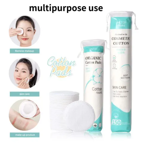 LMLTOP Round Cosmetic Cotton Pads for Makeup Remover & Toner - 80pcs/150pcs — LMLTOP
