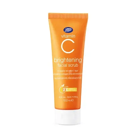 Boots Vitamin C Brightening Facial Scrub 100ml — BOOTS face serum