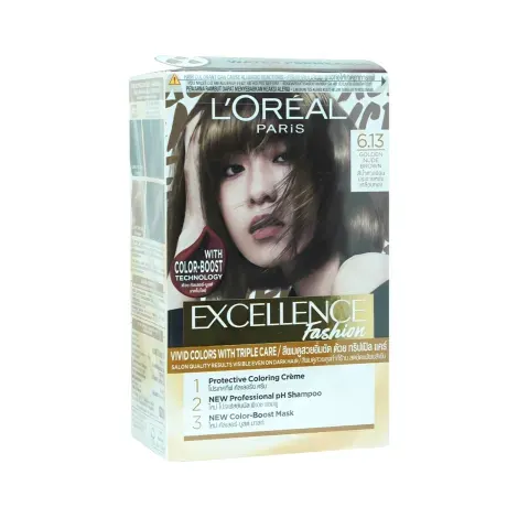 L'Oreal Excellence Fashion Hair Color - 6.13 Golden Node Brown — LOREAL hair care product