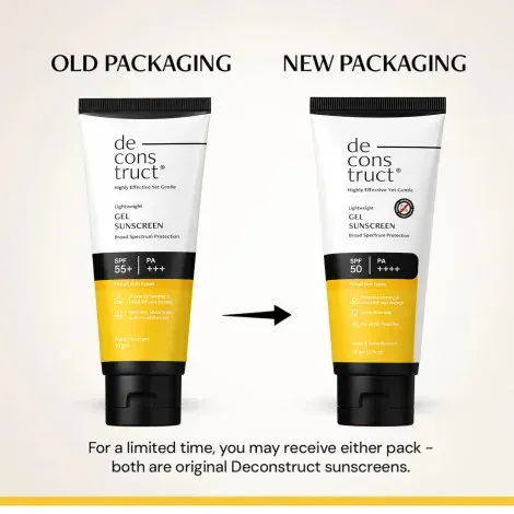 Deconstruct Gel Sunscreen SPF 50+ PA+++ 50g — DECONSTRUCT sunscreen