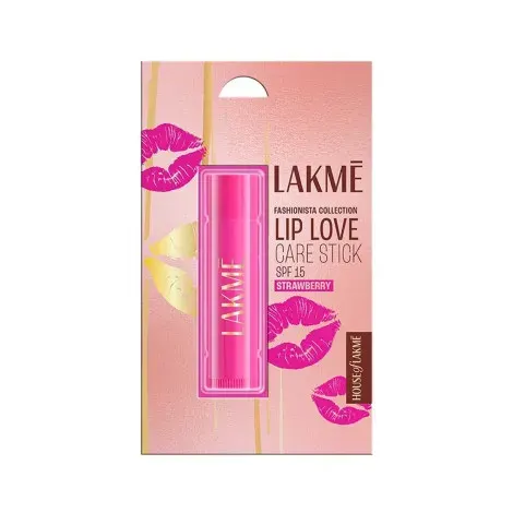 Lakme Lip Love Care Stick SPF15 Strawberry 4.5gm — LAKME sunscreen
