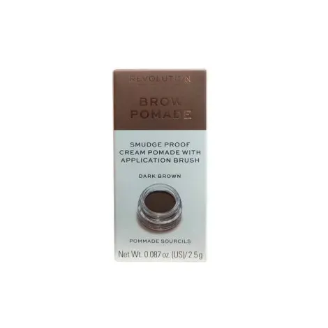 Revolution Brow Pomade - Dark Brown 2.5g — MAKEUP REVOLUTION makeup product
