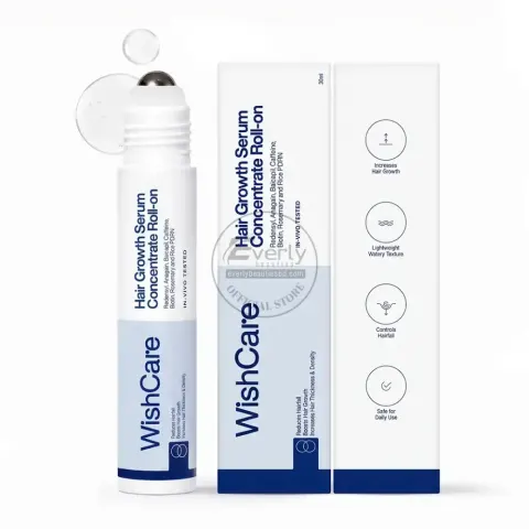 WishCare Hair Growth Serum Concentrate Roll-On with Redensyl, Anagain & Baicapil - 30ml — Wishcare