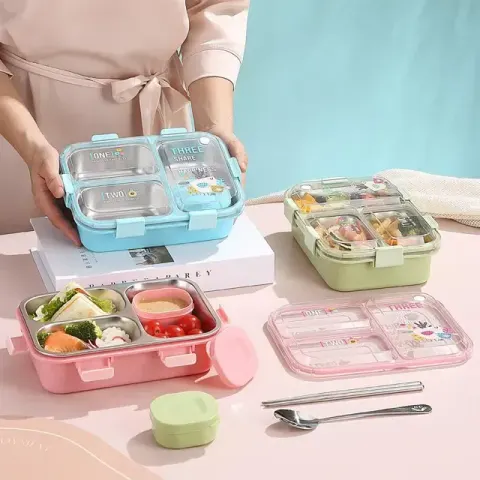 Stainless Steel Lunch Box with Sauce Bowl