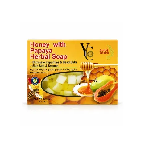 YC Honey With Papaya Herbal Soft & Smooth Soap 100g — YC body care product