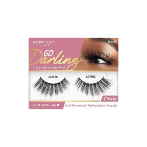Absolute New York 6D Darling Ultra Volume Faux Mink Eye Lashes - ELHL18 Sophia — ABSOLUTE NEW YORK makeup product