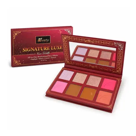 Everly Beauties Signature Luxe Face Palette - Blush, Highlighter , Contour & Bronzer — EVERLY makeup product