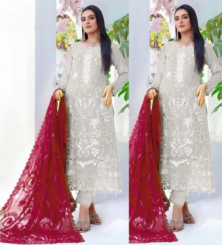 Georgette Semi Stitched Salwar Suit AR-482 BS