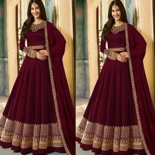 Maroon Luxury Women's Gown – Perfect for Every Occasion - Shopemart