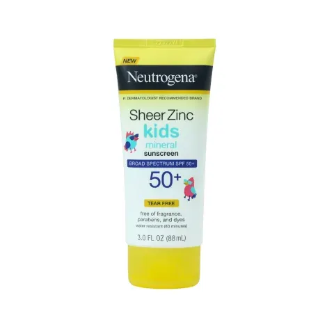 Neutrogena Sheer Zinc Kids Mineral Sunscreen SPF50+ 88ml — NEUTROGENA sunscreen