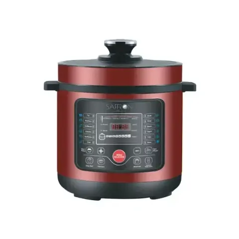 Jusal 6L Electric Pressure Cooker - Maroon — Saffron Jusal Ltd