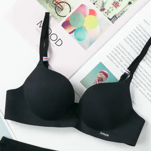 Black Just Style Bra – Seamless Comfort Everyday Bra for Women