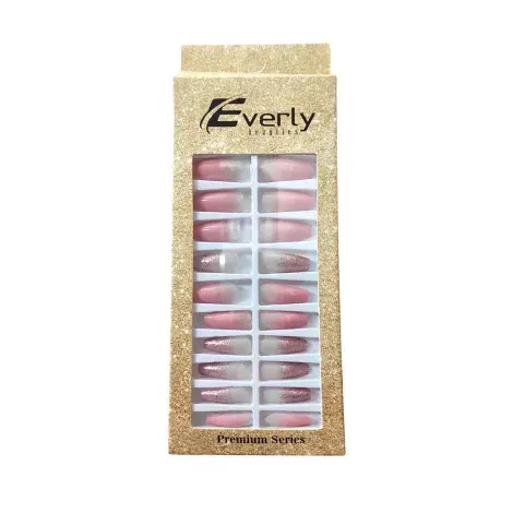 Everly Natural Fake Nails 24pcs - L103 — EVERLY beauty product