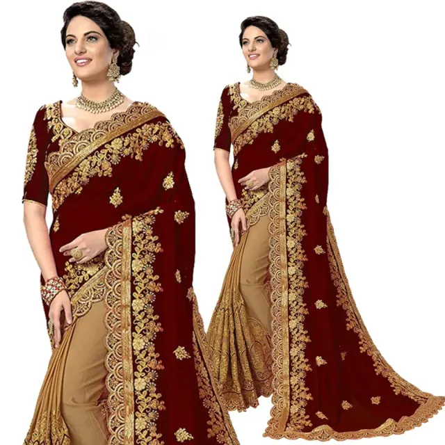 Georgette Embroidered Saree for Women