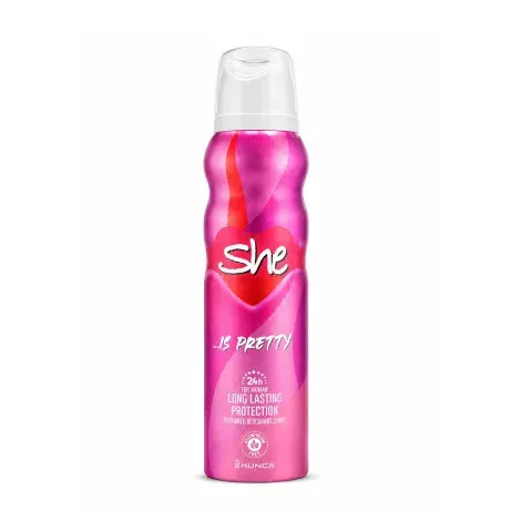 She Is Pretty Long Lasting Protection Perfumed Deodorant Spary 150ml — SHE fragrance