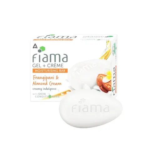 Fiama Frangipani & Almond Cream Gel + Creme Moisturising Bar 125g — FIAMA moisturiser