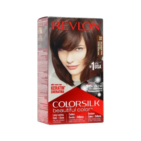 Revlon Colorsilk Beautiful Hair Color - 32 Dark Mahogany Brown — REVLON hair care product