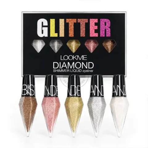 Look Me Diamond Shimmer Liquid Eyeliner – Sparkling Glam Eye Liner — Generic
