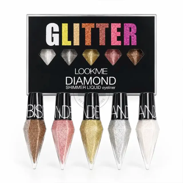 Look Me Diamond Shimmer Liquid Eyeliner – Sparkling Glam Eye Liner — Generic
