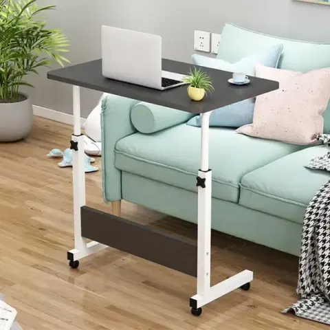Height Adjustable Laptop Table - Black