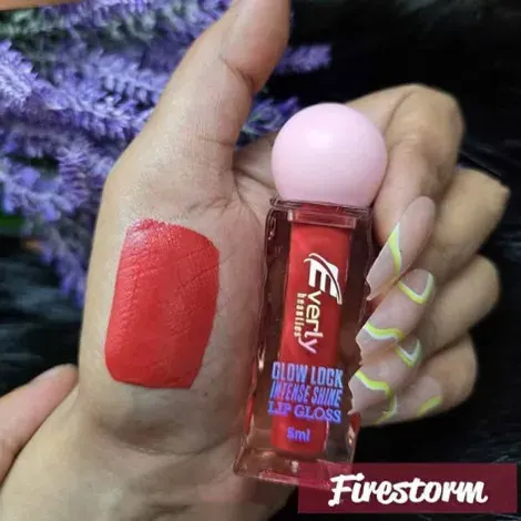 Everly Beauties Glow Lock Intense Shine Lip Gloss - Firestorm — EVERLY lip colour