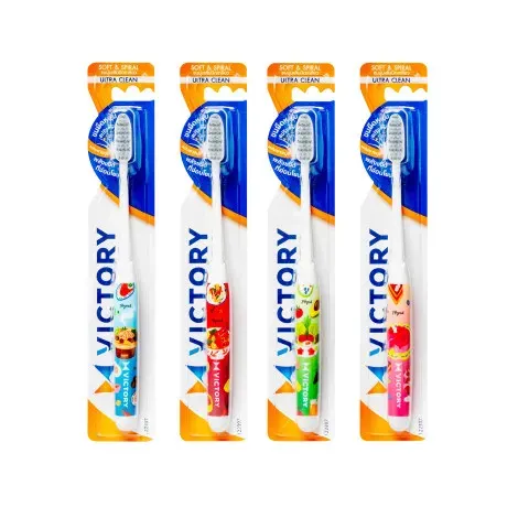 Victory Ultra Clean Soft & Spiral Multicolor Toothbrush 4Pcs — VICTORY beauty product