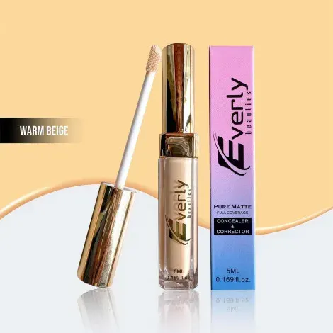 Everly Beauties Pure Matte Full Coverage Concealer & Corrector - Warm Beige — EVERLY makeup product