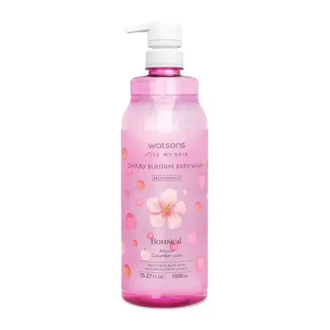 Watsons Botanical Brightening Cherry Blossom Body Wash 1000ml — WATSONS body care product