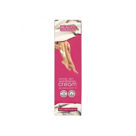 Beauty Formulas Normal Skin Hair Removal Cream With Rose Flower Oil 100ml — BEAUTY FORMULAS hair care product