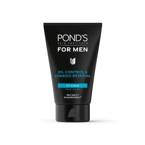 Pond's For Men Oil Control & Comedo Removal Icy Scrub 100g — POND'S face wash