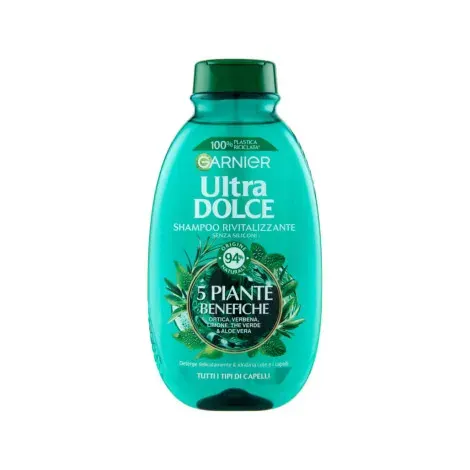 Garnier Ultra Dolce 5 Plante Benefiche Rivitalizzante Shampoo 250ml — GARNIER hair care product