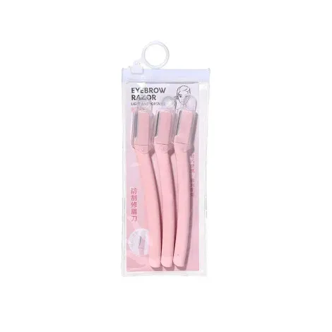 Lmltop Light & Portable Eyebrow Razor 3Pcs Multicolor — LMLTOP grooming product