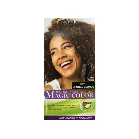 Nicka K Permanent Cream Hair Dye Magic Color - TCW11 Bronze Blonde — NICKA K hair care product