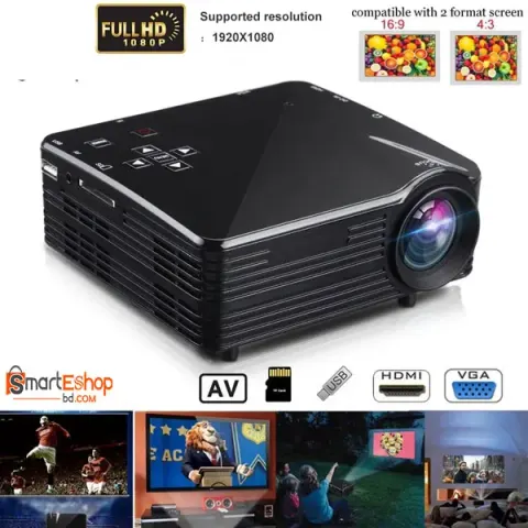 H80 Portable Mini LED LCD HomeTheater Projector