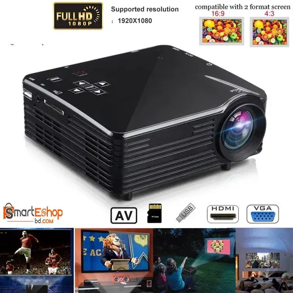 H80 Portable Mini LED LCD HomeTheater Projector