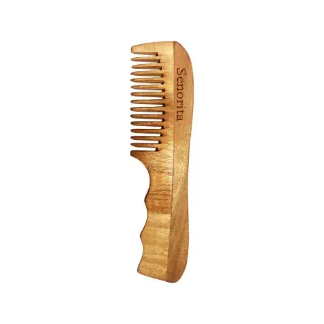 Senorita Luxery Neem Wood Hair Comb — SENORITA hair care product