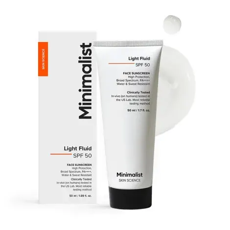 Minimalist Light Fluid SPF 50 Face Sunscreen 50ml — MINIMALIST sunscreen
