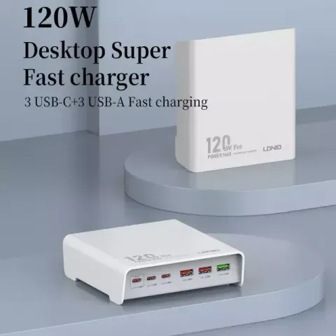 LDNIO Q605 PD 120W Super Fast Charger — LDNIO