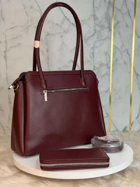 BACCO Premium Women's PU Leather Handbag with Matching Wallet & Shoulder Strap - Shopemart 1