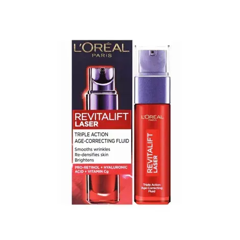 L'Oreal Revitalift Laser Triple Action Age - Correcting Fluid 30ml — LOREAL beauty product