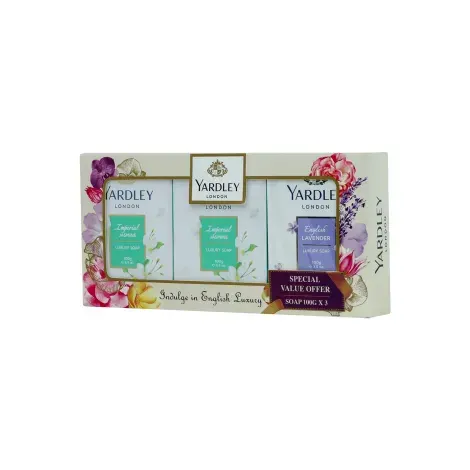 Yardley Perfumed Luxury Soap Collection 100g X 3 — YARDLEY LONDON body care product