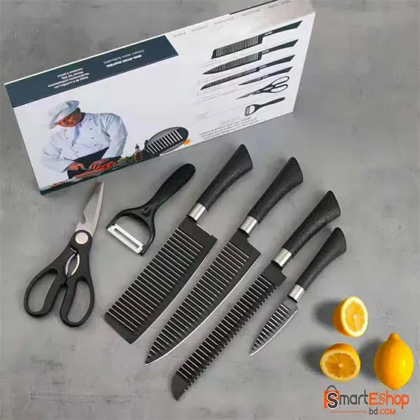 Non Stick Coating Kitchen Knife Set