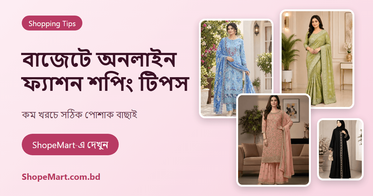 বাজেটে অনলাইন ফ্যাশন শপিং: কম খরচে সঠিক পোশাক কেনার ৯টি টিপস